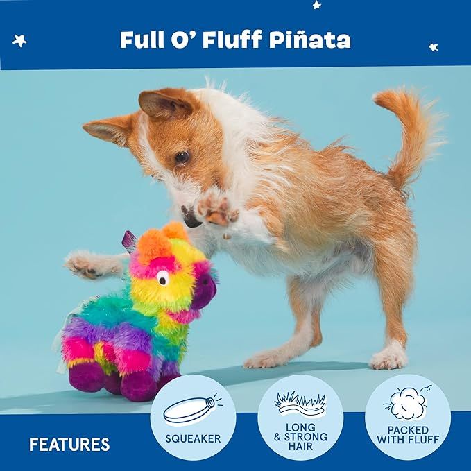Plush Squeaky Dog Toys with Built-In Squeaker for Playful Pups