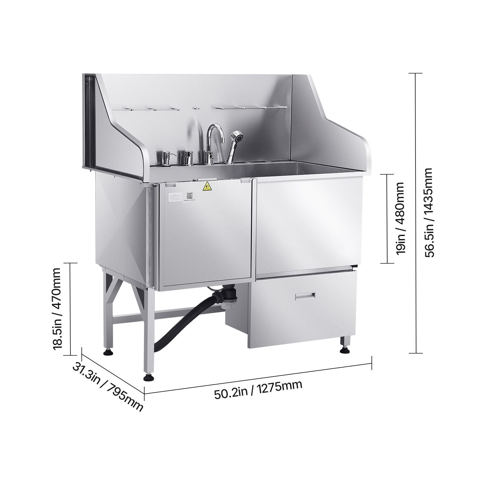Effortless Dog Baths with the VEVOR Stainless Steel Washing Station