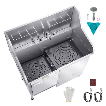 Effortless Dog Baths with the VEVOR Stainless Steel Washing Station