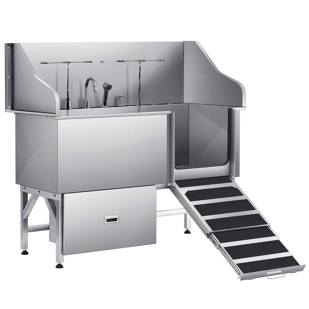 Effortless Dog Baths with Our Stainless Steel Grooming Tub