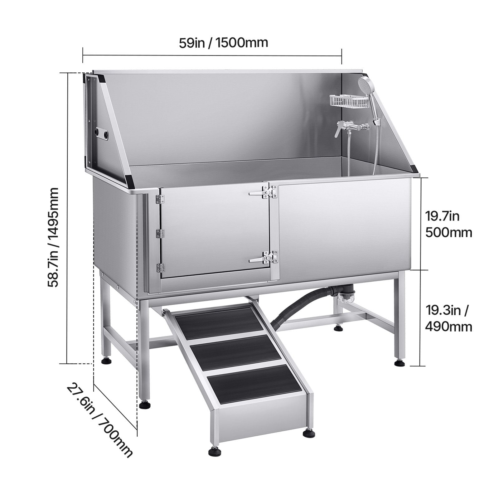 Transform Bath Time: The Ultimate Stainless Steel Dog Washing Station
