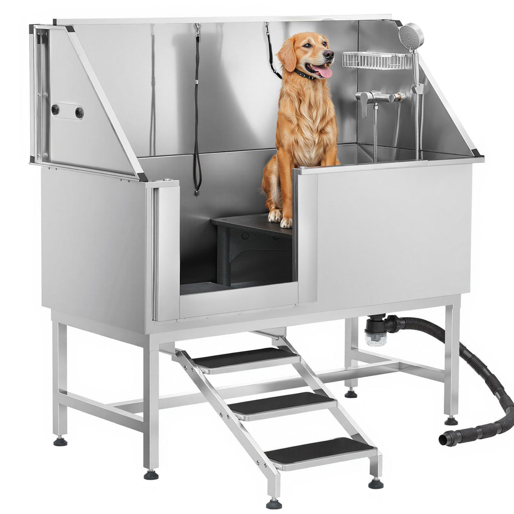 Make Bath Time a Breeze with Our Stainless Steel Dog Washing Station