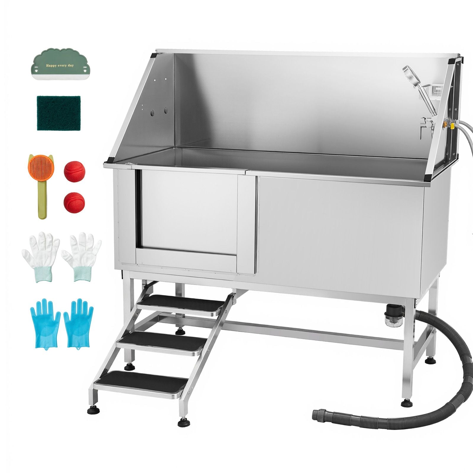 Make Bath Time a Breeze with Our Stainless Steel Dog Washing Station