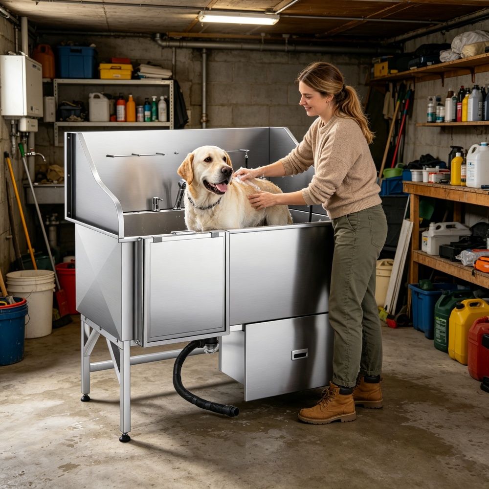 Stainless Steel Dog Washing Station