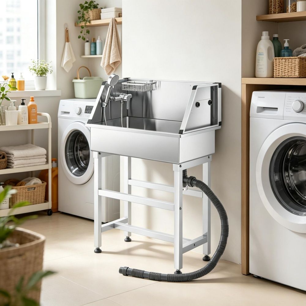 Stainless Steel Dog Washing Station