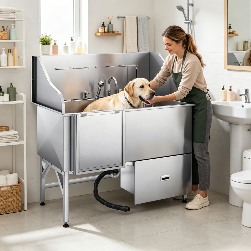 Stainless Steel Dog Washing Station
