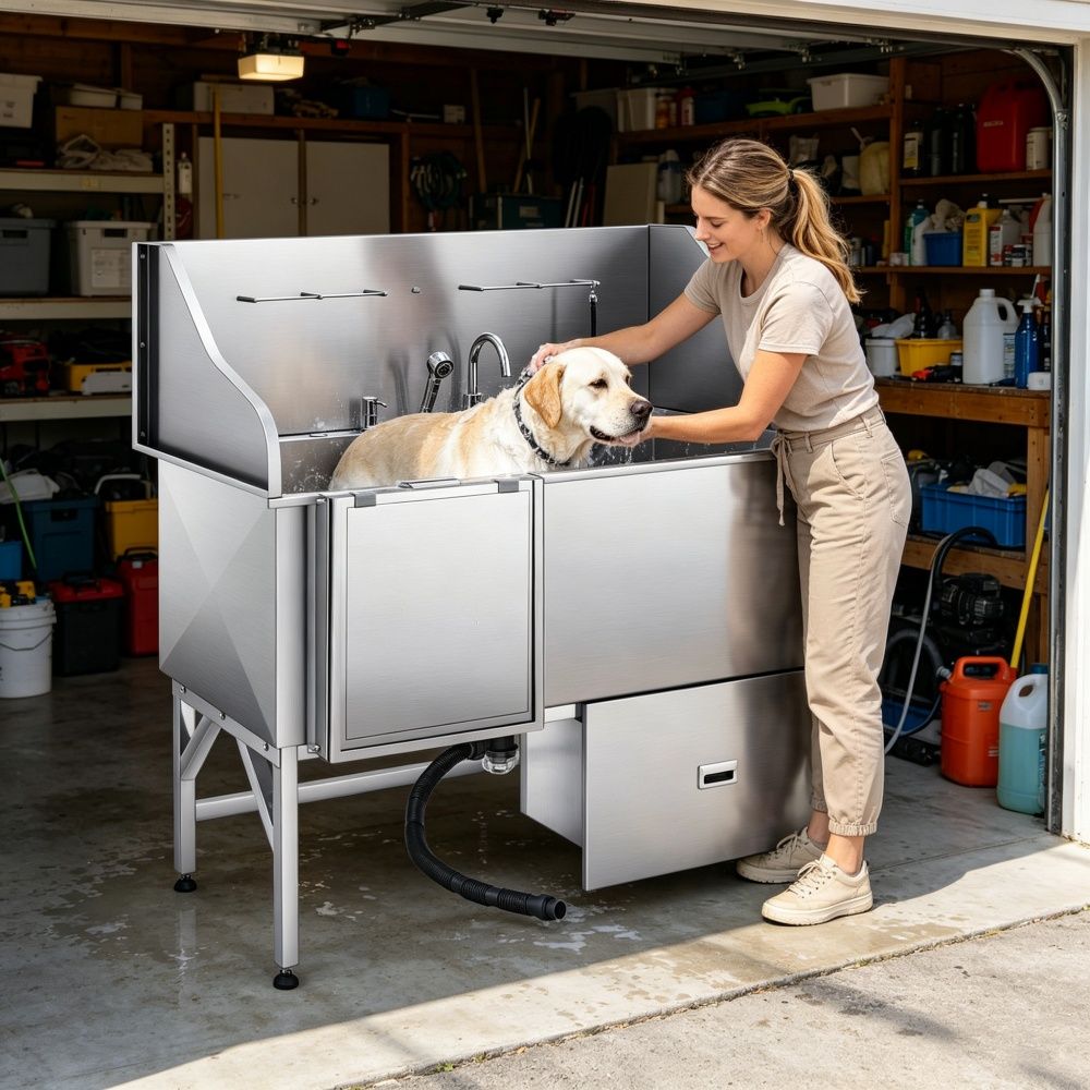 Stainless Steel Dog Washing Station