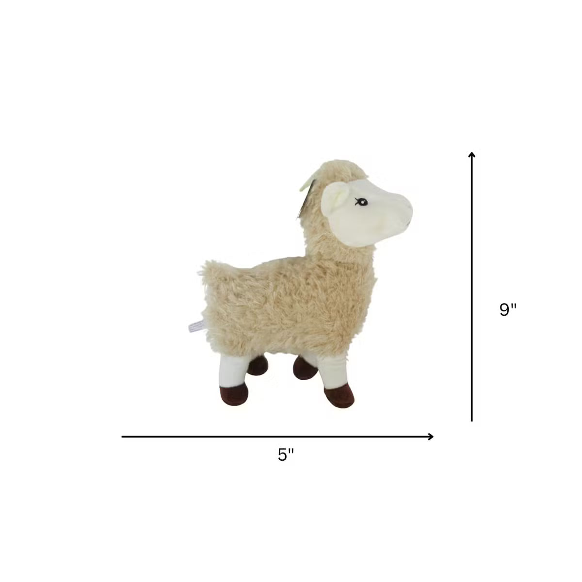 Llama Dog Toy with a Hidden Inner Toy, Crinkles, and Squeaks