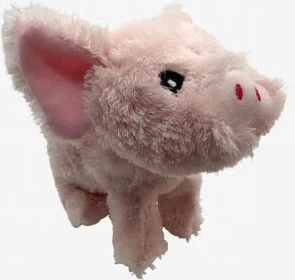 Barnyard Baller Pig Crinkle Plush Dog Toy