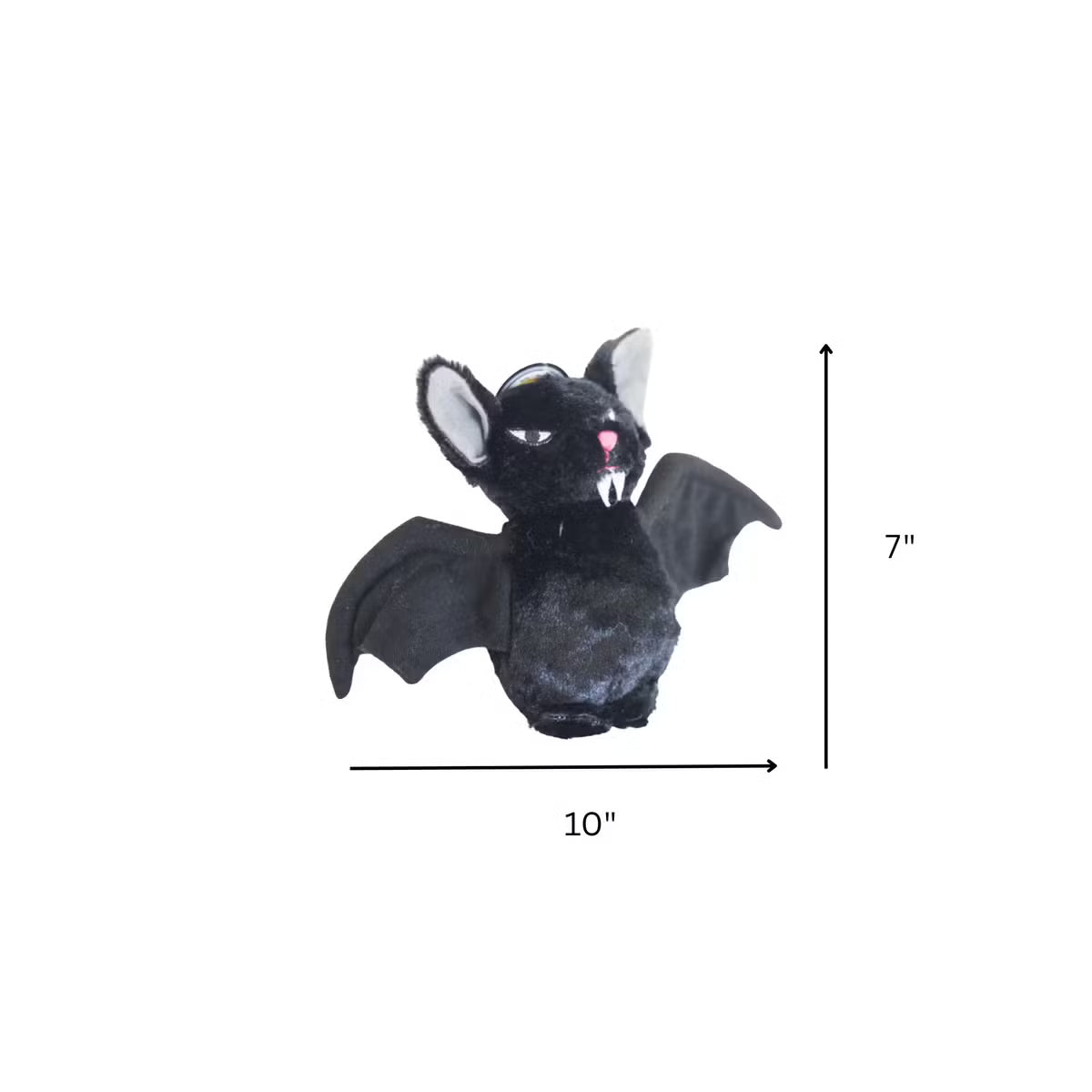 Creepy Bat Crinkle Plush Dog Toy with Tennis Ball Body