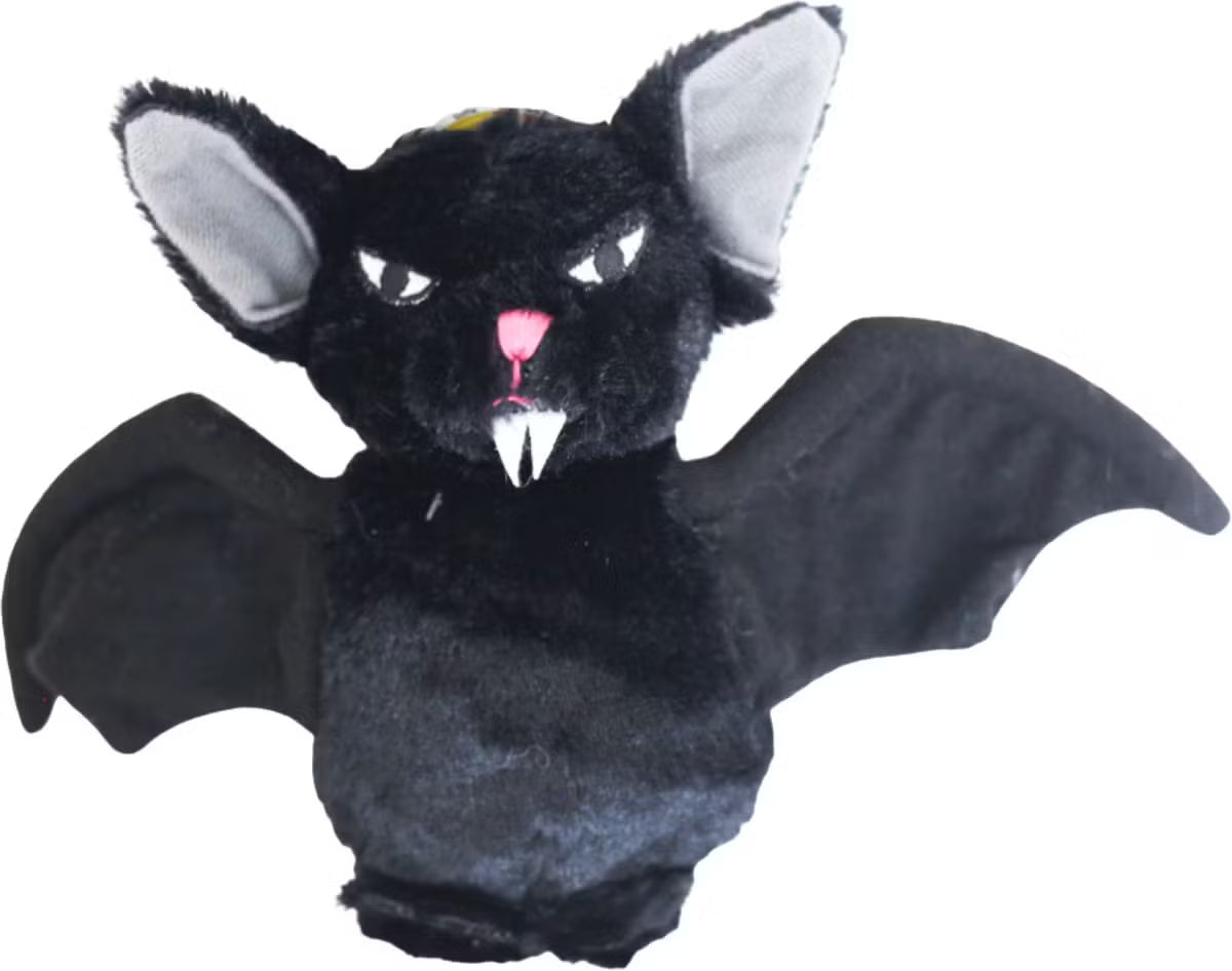 Creepy Bat Crinkle Plush Dog Toy with Tennis Ball Body