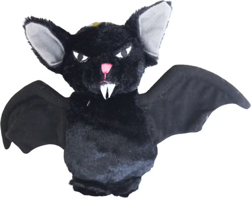 Creepy Bat Crinkle Plush Dog Toy with Tennis Ball Body – image 2