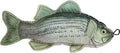 Denim Bass Dog Toy: Realistic Print, Tough Denim & Sounds