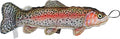 Realistic Denim Rainbow Trout Crinkle Toy for Dogs