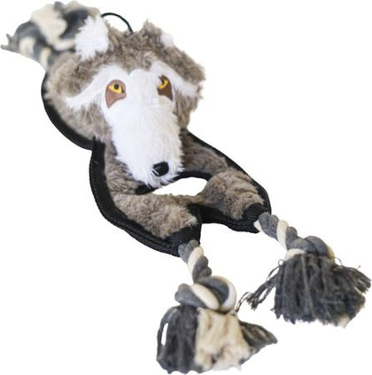 Flat Tug Toy for Dogs with Rope, Squeaks, and Inner Toy