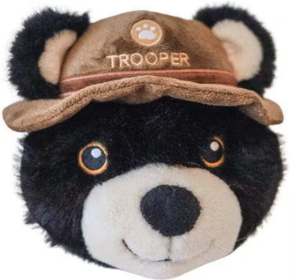 Ruffian Hero Trooper Tough Squeaky Dog Plush Toy with Crinkle and Toy Inside