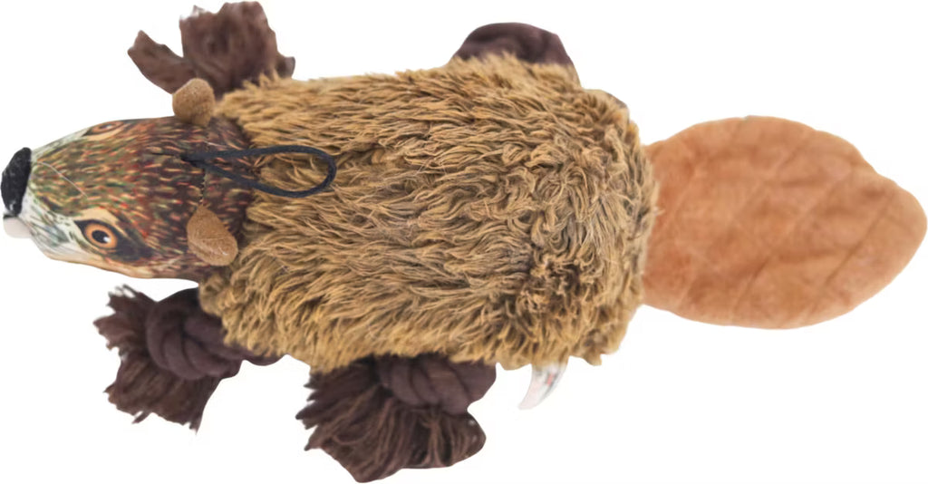 Dog Toy with a Toy Inside, Crinkle Feature, and Rope