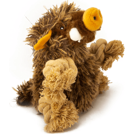 Dog Toy with a Hidden Inner Toy, Crinkle Feature, and Rope
