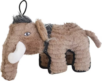 Ruffian Dino Woolly Mammoth Plush Dog Toy - everyday with Surprise Tennis Ball
