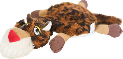 everyday Ruffian Flat Leopard Plush Toy for Tough Chewers
