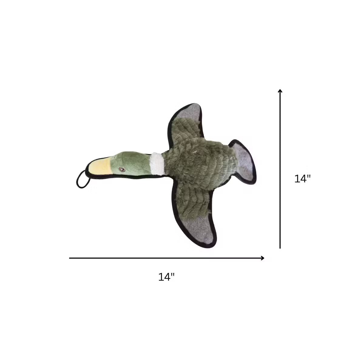 Duck-Shaped Dog Toy with Inner Toy, Crinkles, and Squeaks