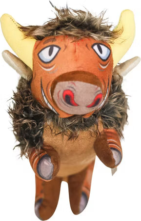 Ruffian Prairie Buffalo: everyday Squeaky Plush Toy with Hidden Tennis Ball