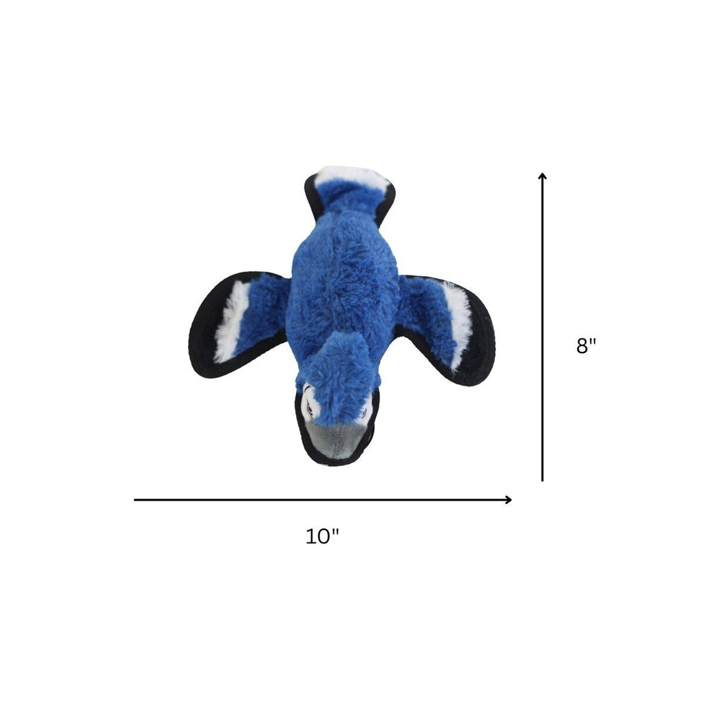 Ruffian Yard Bird Blue Jay – everyday Crinkle Plush Toy with Squeaker
