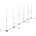 Sturdy Dog Weaves Poles Pet Speed and Agility Equipment Dogs Obstacle Outdoor w/ Storage Bag