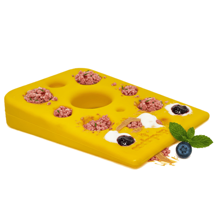 Swiss Cheese Wedge Nylon Dog Chew Toy for Aggressive Chewers | SodaPup