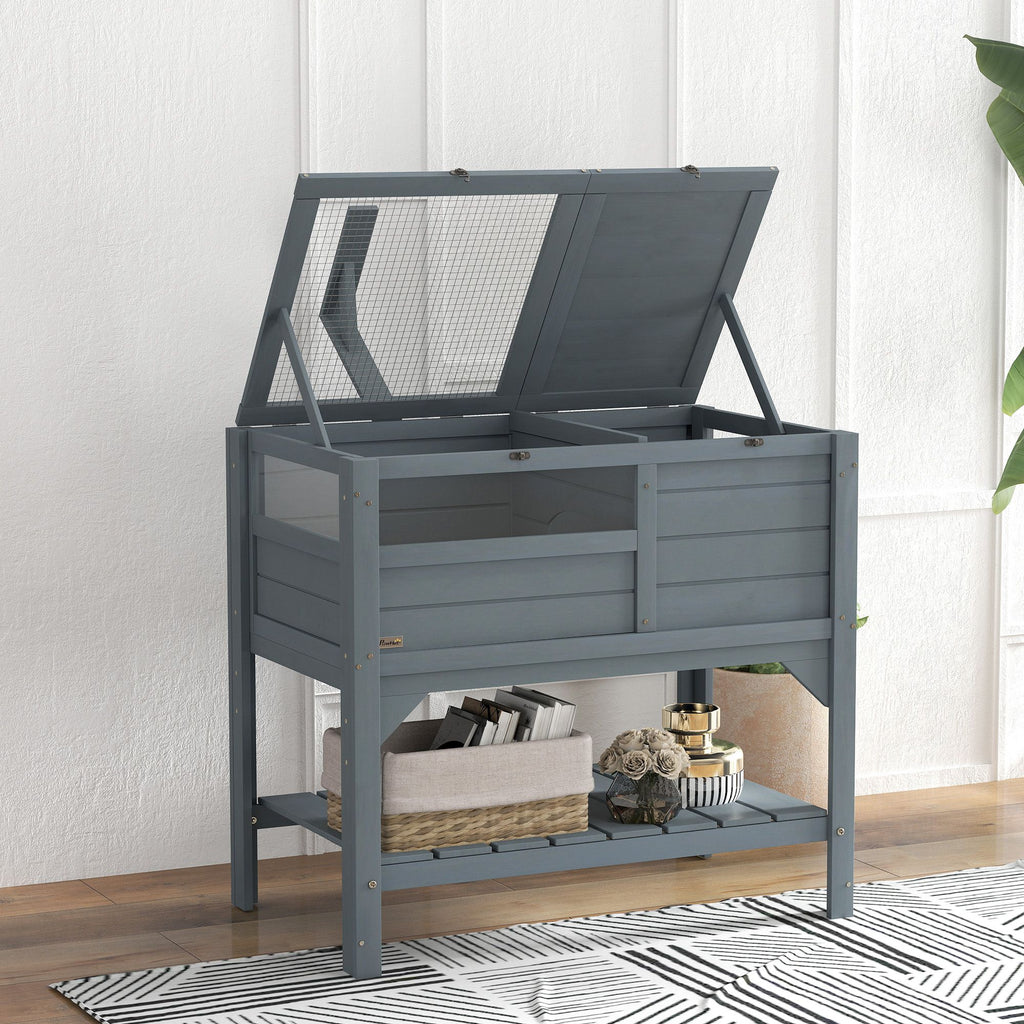 Tortoise Habitat with Shelf Storage and Acrylic Windows