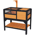 furniture-style Tortoise Habitat with Shelf Storage and Acrylic Windows