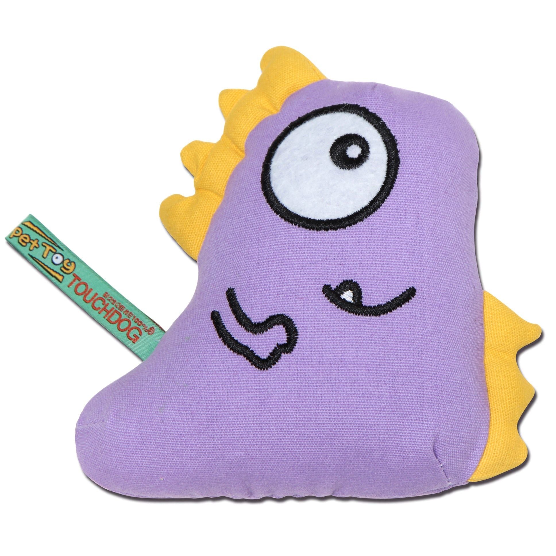Touchdog Cartoon Shoe-faced Monster Plush Dog Toy – Fun Chew & Play