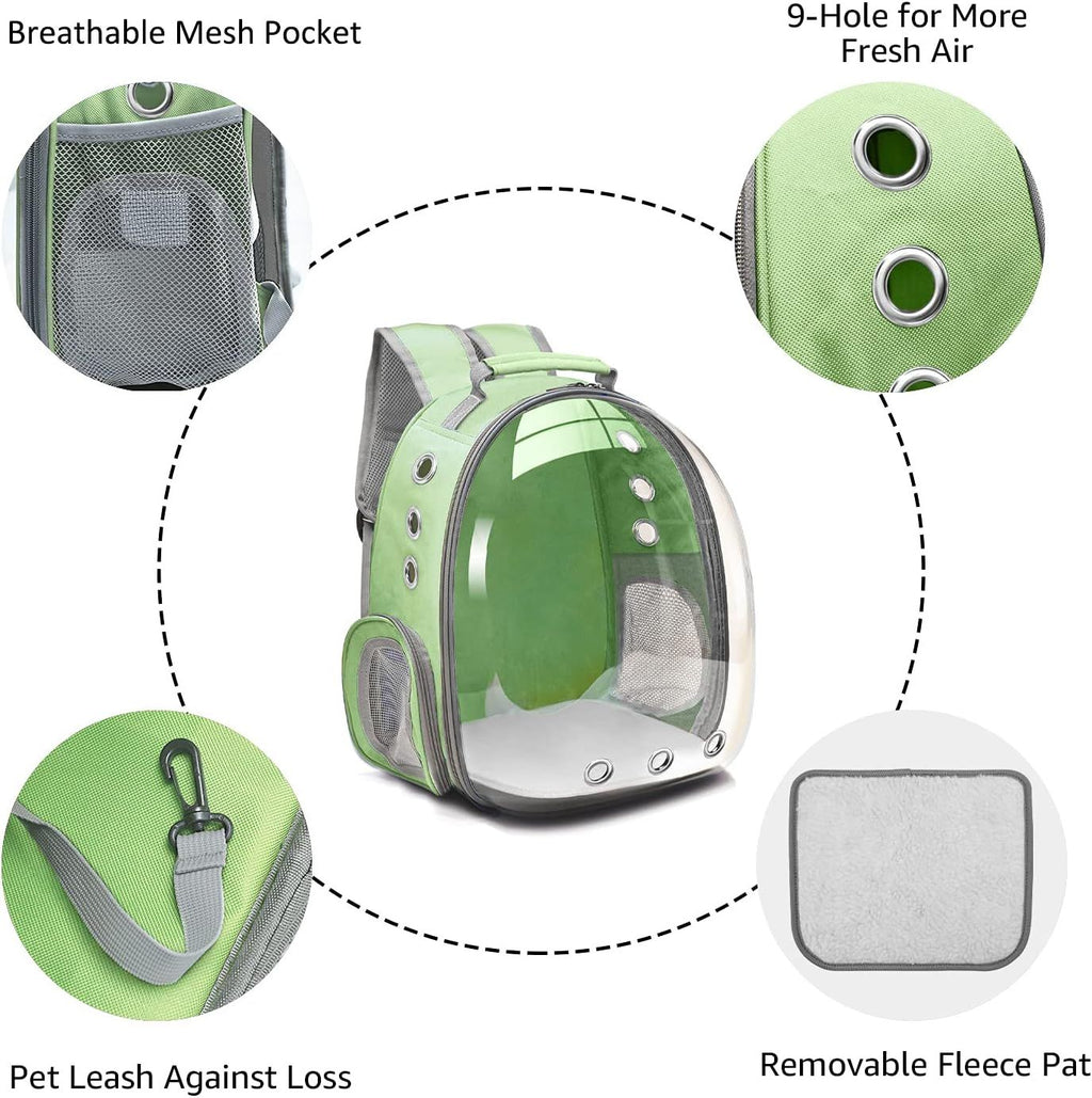 Space Capsule Pet Travel Backpack Carrier for Small Dogs and Cats