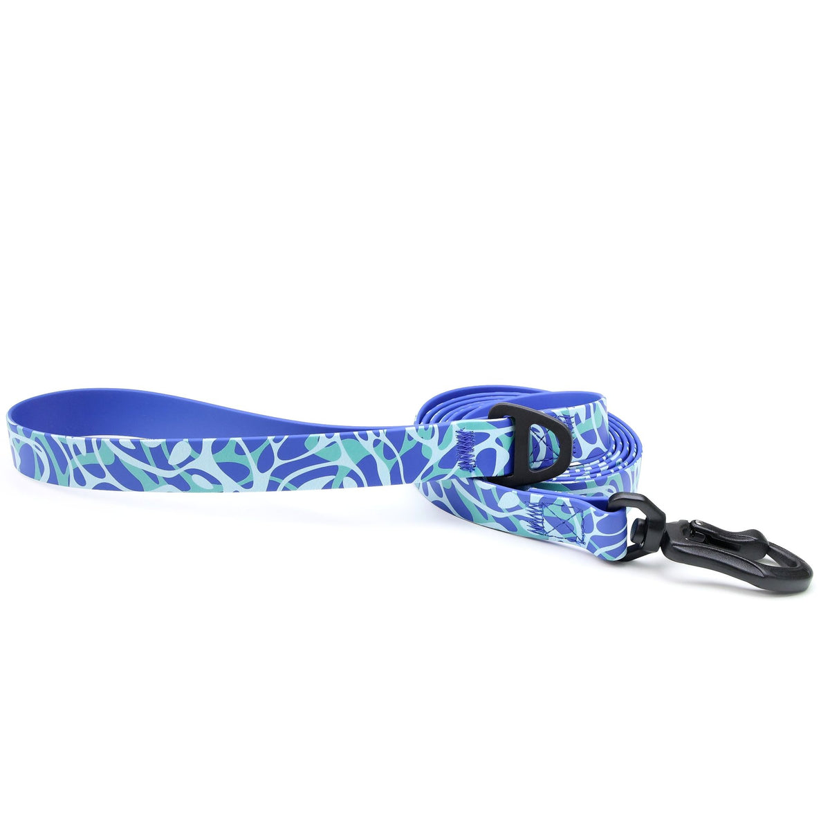 Printed Water-ready Dog Leash and Collar Set with Practical Hardware