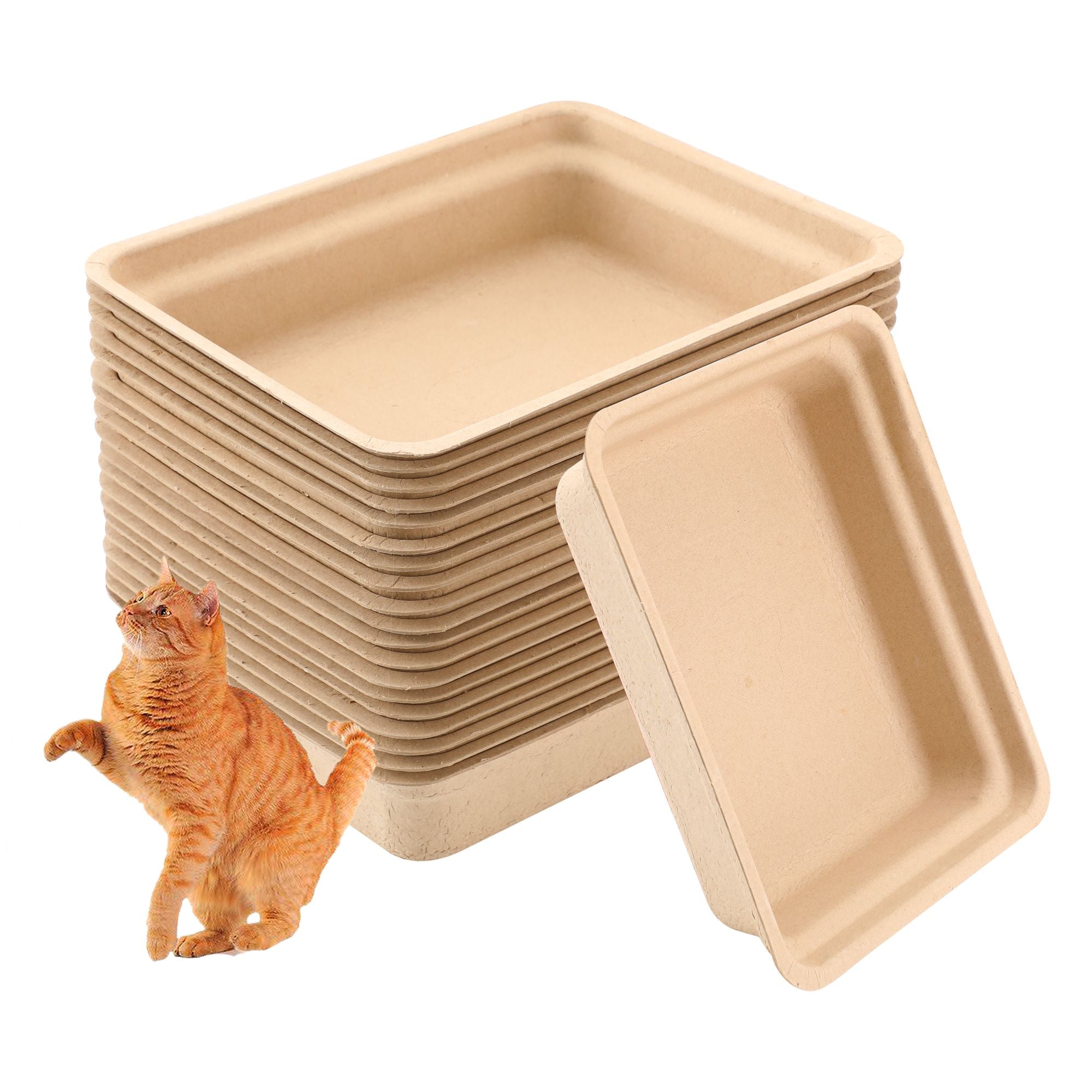 everyday Disposable Cat Litter Boxes (20-Pack)