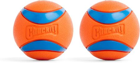 Ultra Ball Dog Toy - Medium Bouncy Fetch Balls For Dogs 20-60 lbs - Made from Durable Rubber - Floating Water Pet Toys - Size Medium - 2.5-inch Diameter - Pack of 2