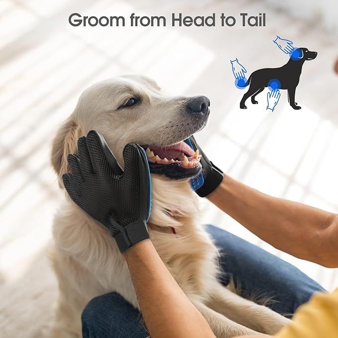 Upgrade Efficient Pet Hair Remover Gloves Gentle