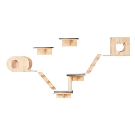 Wall Mounted Cat Shelves, Cat Wall Shelves and Perches with Jumping Boards, Cat Beds, Hammocks & Cat