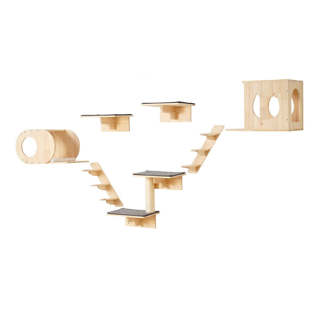 Wall Mounted Cat Shelves, Cat Wall Shelves and Perches with Jumping Boards, Cat Beds, Hammocks & Cat
