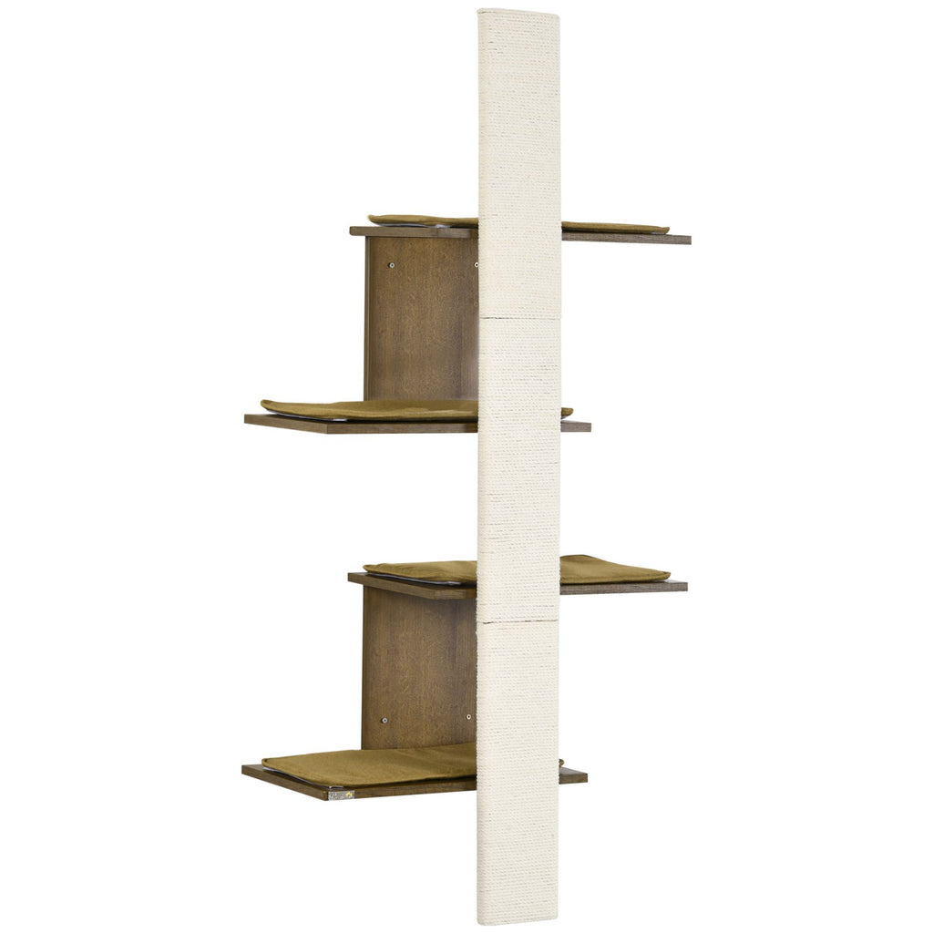 Boost Your Cat's Vertical Space with This Wall-Mounted Climbing Tree