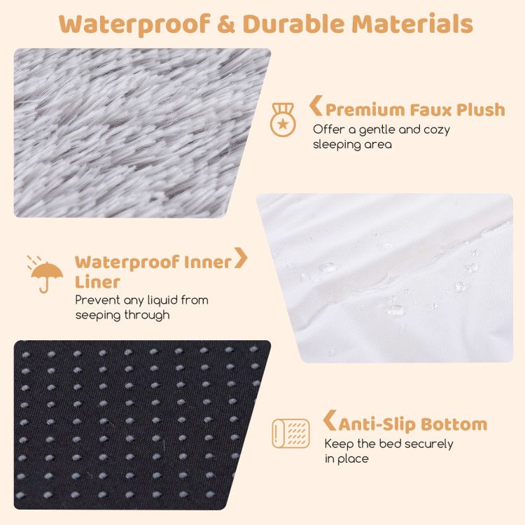 Human-Sized Dog Bed with Orthopedic Foam, Blanket & Pillow