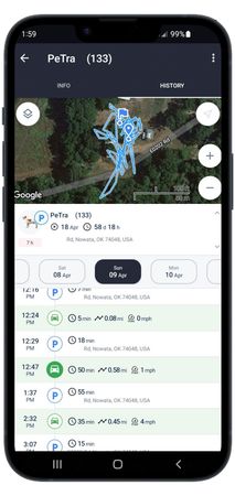 Waterproof Mini GSM GPRS Pet Tracker - Realtime SMS Tracking Reports Size:XL