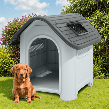 lightweight Dog House with Adjustable Skylight for Small Breeds