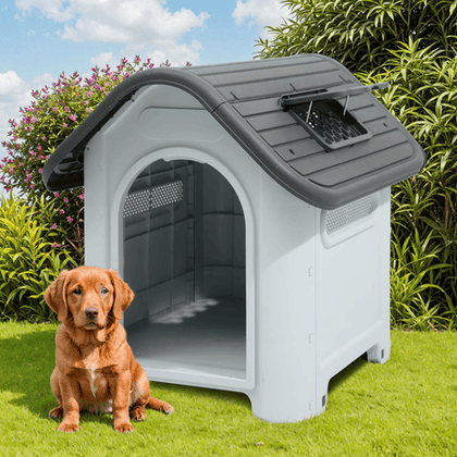 lightweight Dog House with Adjustable Skylight for Small Breeds
