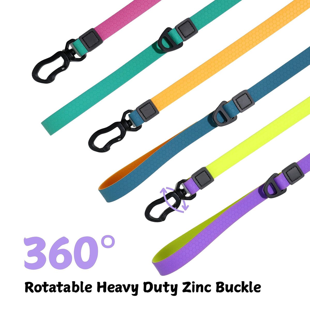 water-ready TPU Dog Leash & Collar Set | practical Honeycomb Texture Training Lead