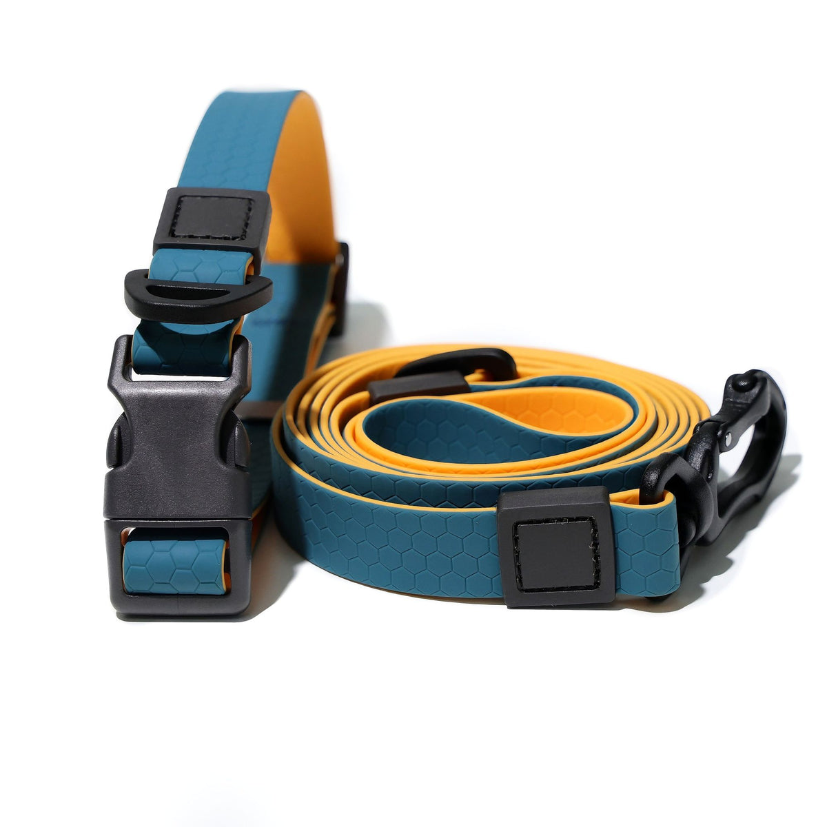 water-ready TPU Dog Leash & Collar Set | practical Honeycomb Texture Training Lead