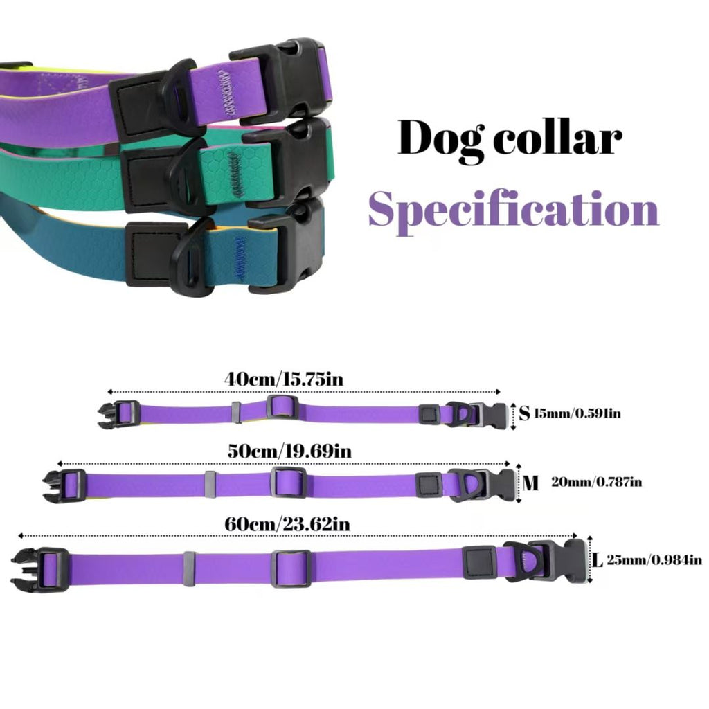 water-ready TPU Dog Leash & Collar Set | practical Honeycomb Texture Training Lead