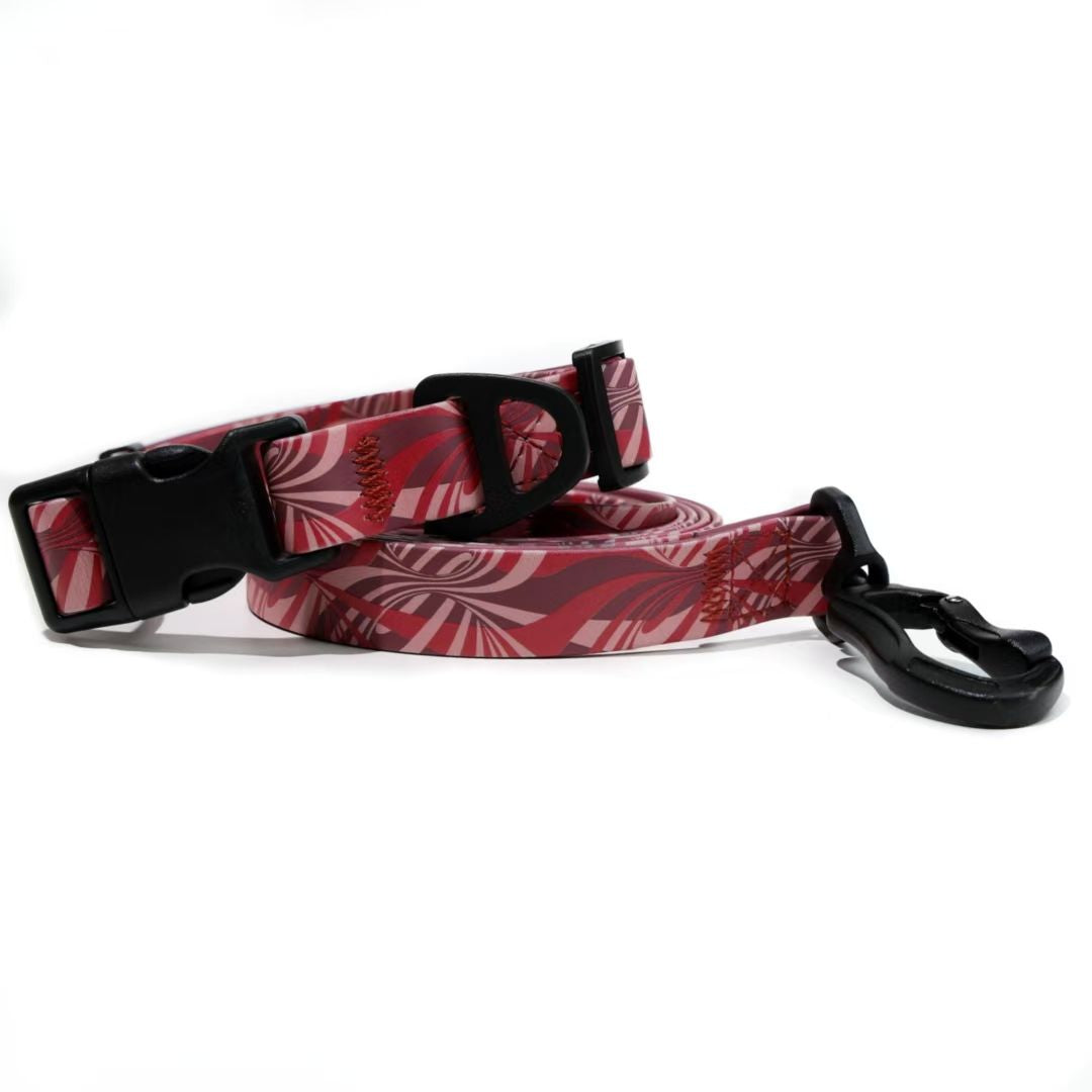 water-ready UV Embossed Pet Leash Set for Rainy Walks