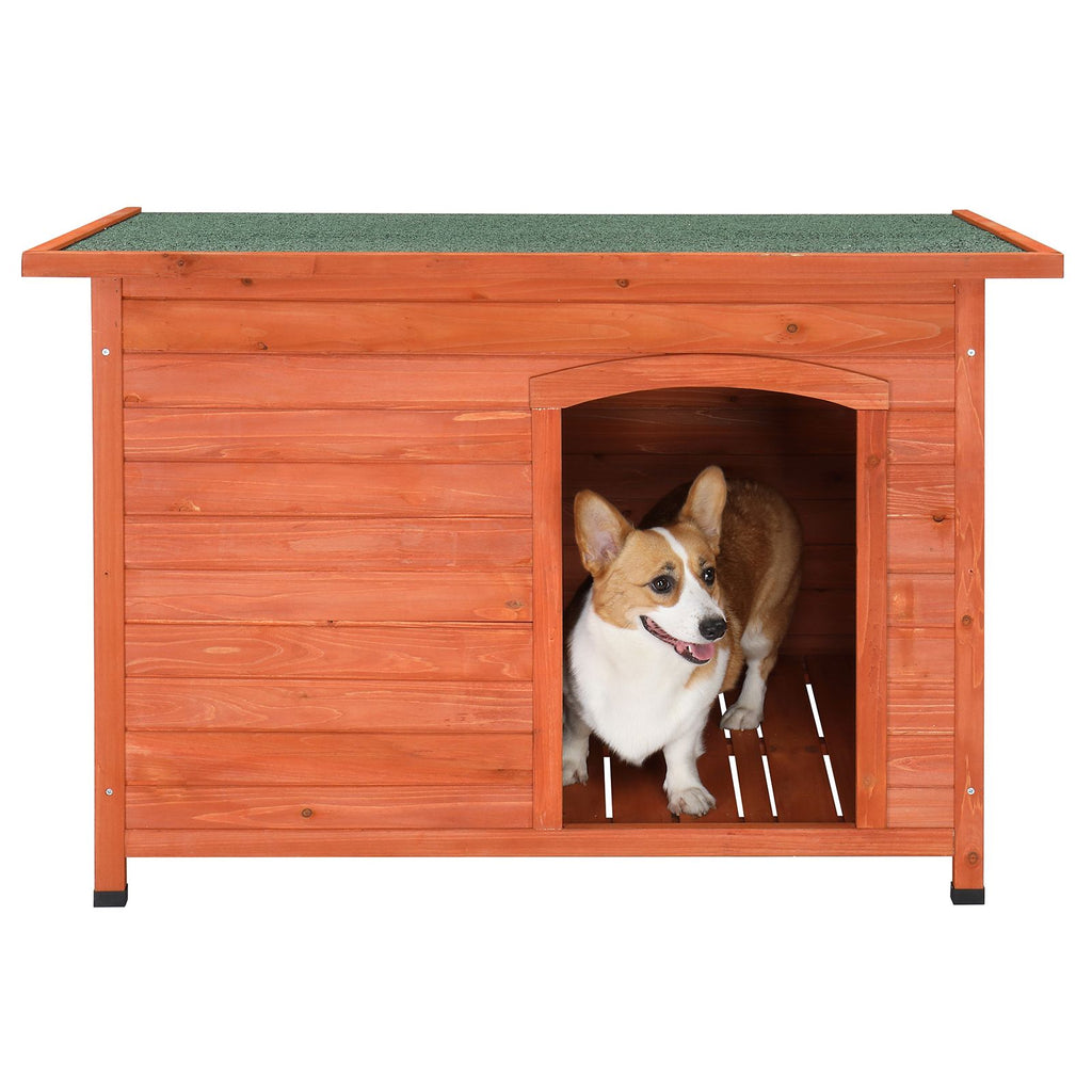 Give Your Pup a Cozy Retreat with This Waterproof Wood Dog House