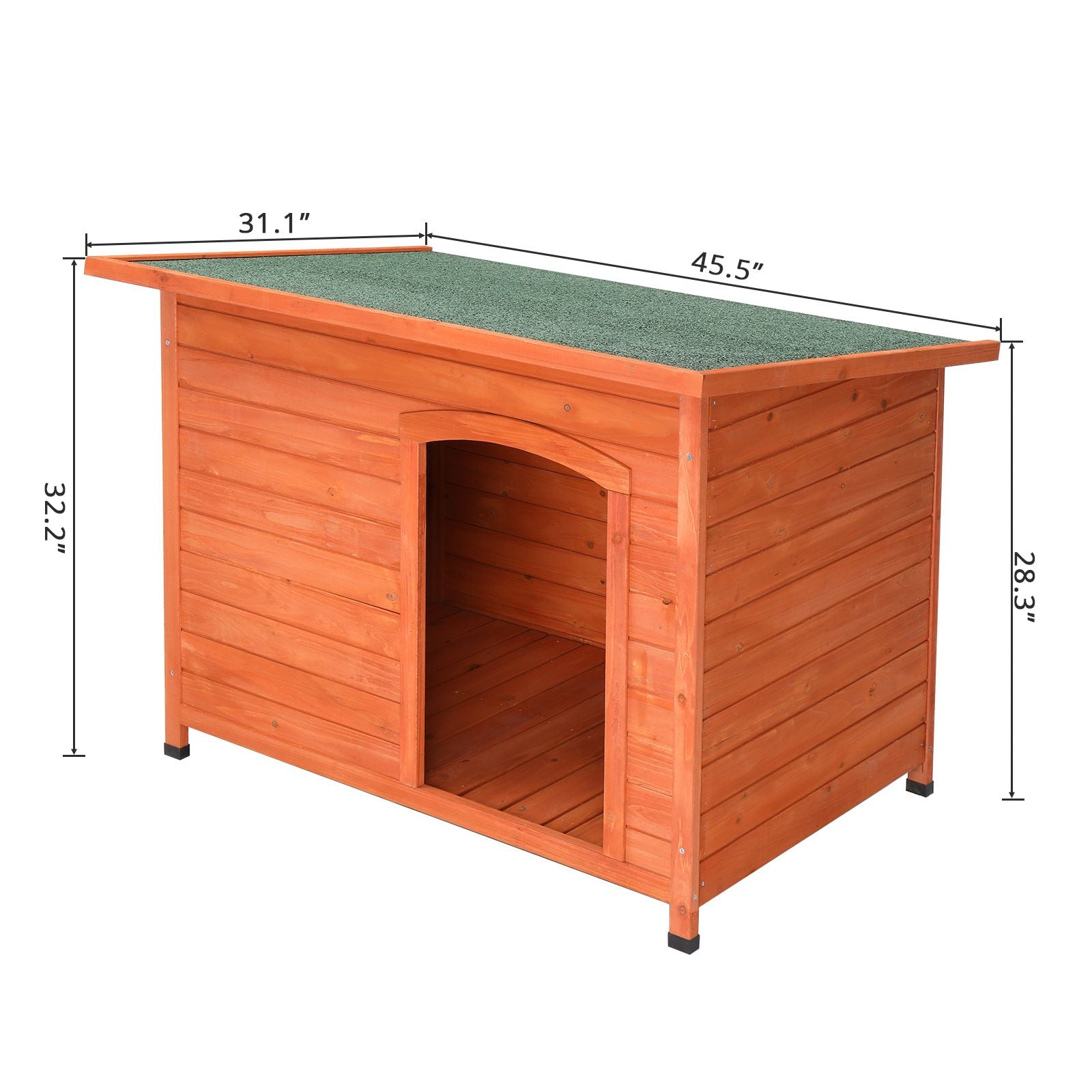Give Your Pup a Cozy Retreat with This Waterproof Wood Dog House